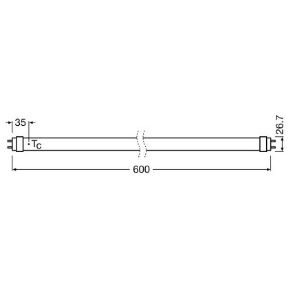 Tube fluorescent LED SUBSTITUBE T8 G13/6,6W/230V 4000K 60 cm - Osram