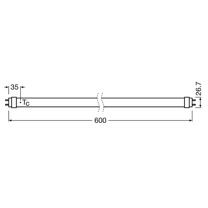 Tube fluorescent LED SUBSTITUBE T8 G13/6,6W/230V 4000K 60 cm - Osram