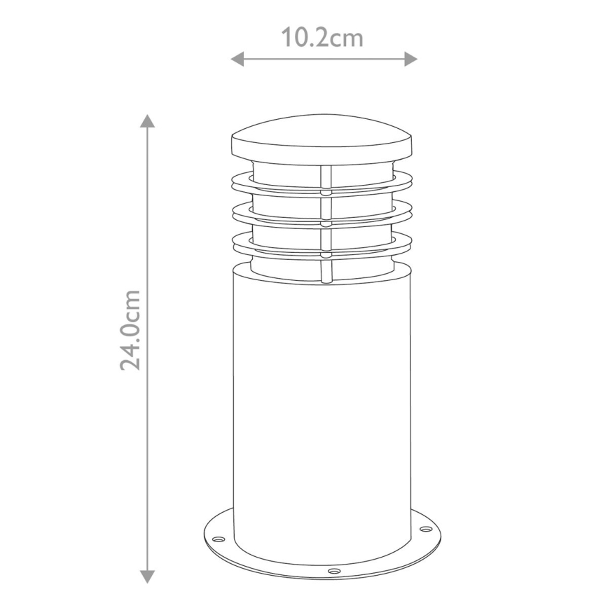 Tuin Zone - Buitenlamp SANDBANKS 1xE27/60W/230V IP44 mat chroom