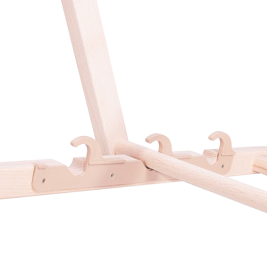 Tuinligstoel bordeaux/beuk