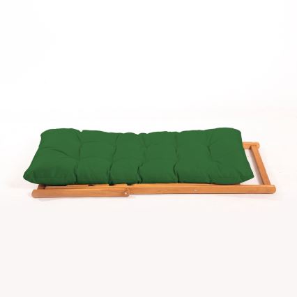 Tuinligstoel groen/beuk