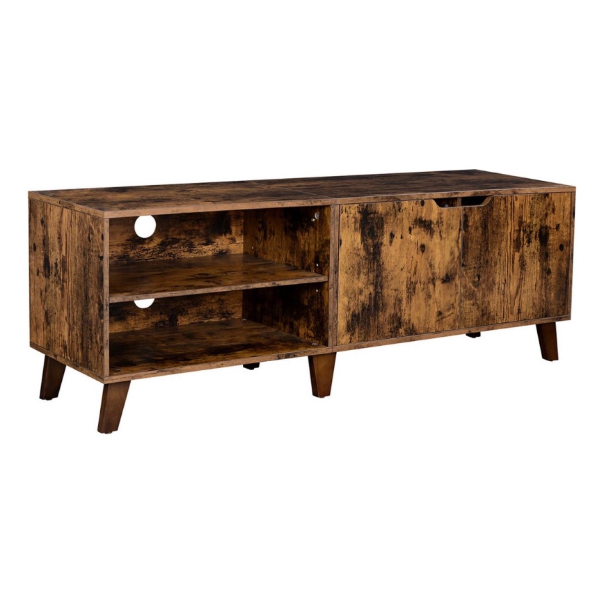 TV-meubel BASTOR bruin/zwart