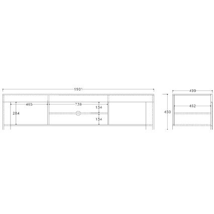TV-meubel FINERA wit