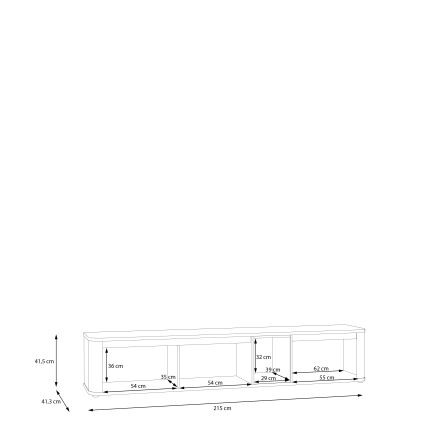 TV-meubel INAR beige/bruin