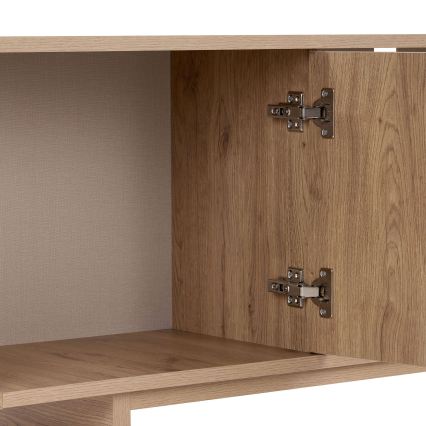 Tv-meubel KABIN 180x34 cm eiken