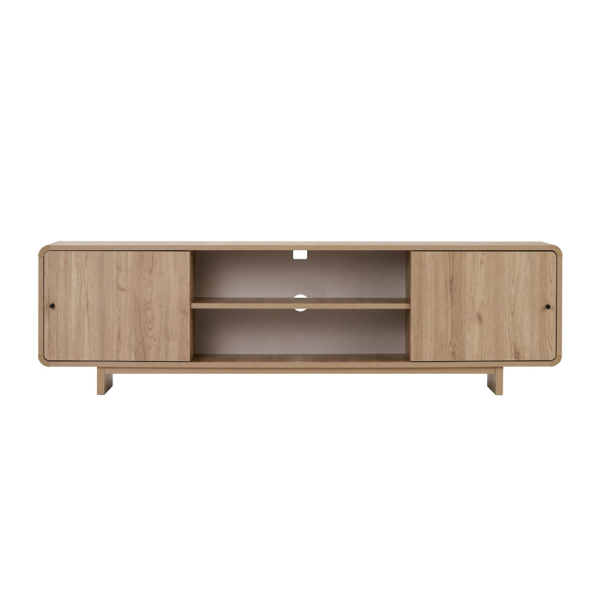 Tv-meubel KABIN 180x34 cm eiken