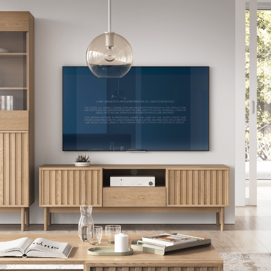 TV-meubel KIOTO 159x53 cm eik Cremona