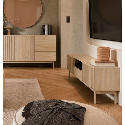 TV-meubel KIOTO 159x53 cm eik Cremona