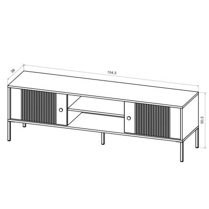 TV-meubel LUE wit/zwart