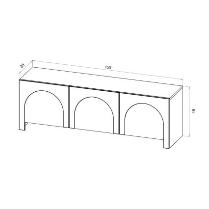 TV-meubel NIO kasjmier/beige
