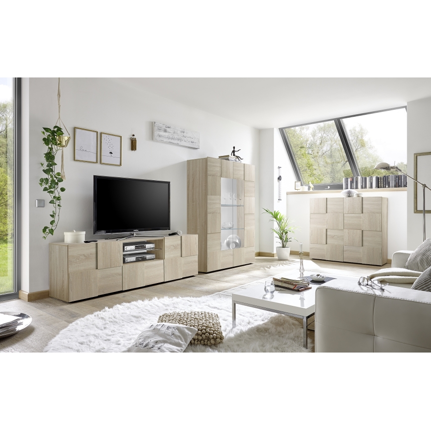 TV-meubel SERIAN Sonoma eiken