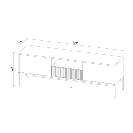 TV-meubel SUE groen/zwart