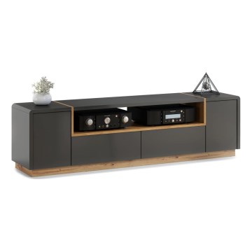 TV-tafel FRED antraciet/eiken artisan
