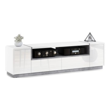 TV-tafel FRED wit/grijs