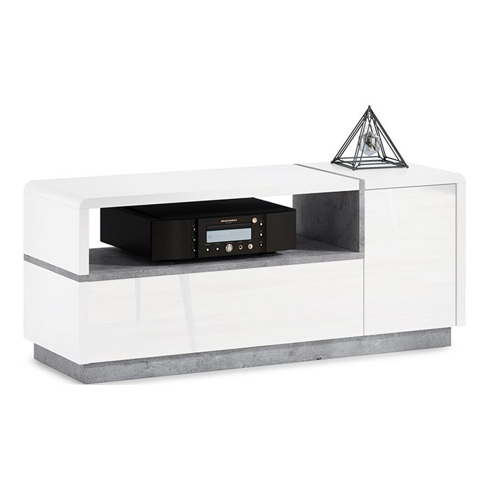 TV-tafel FRED wit/grijs