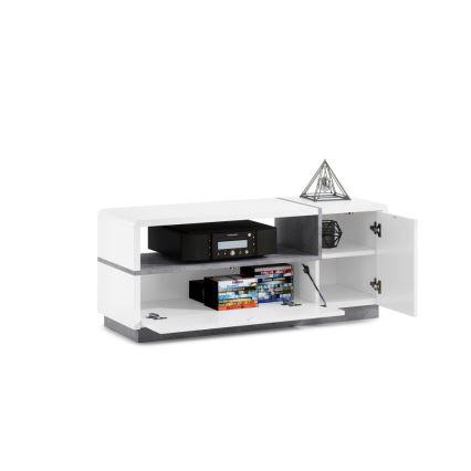 TV-tafel FRED wit/grijs