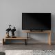 TV tafel OVIT 44x153 cm bruin/zwart