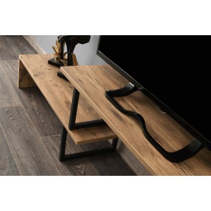 TV tafel OVIT 44x153 cm bruin/zwart