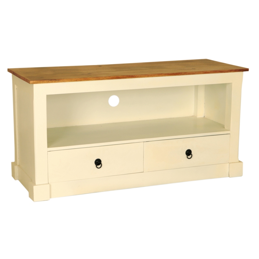 TV tafel RETRO 60x120 cm massief hout/mangoboom