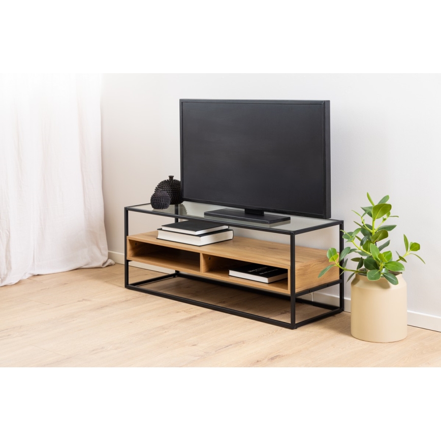 TV-tafel ZEIN eiken/zwart