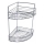 Twee-laagse wandplank voor in de douche 30,6x37,5 cm glanzend chroom