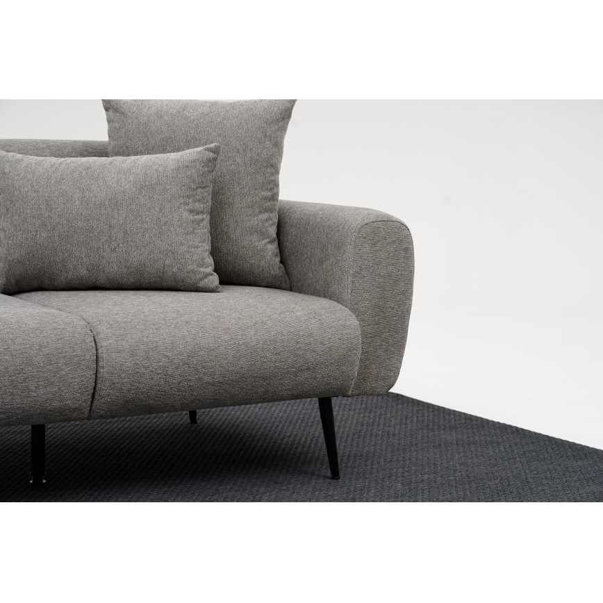 Tweepersoonsbank PISA lichtgrijs