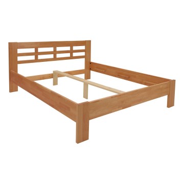 Tweepersoonsbed gemaakt van massief hout ANGELA 180x200 cm walnoot