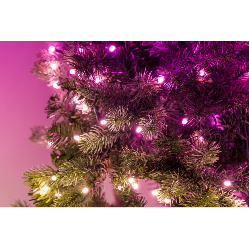 Twinkly - Couronne de Noël RVB à intensité variable 50xLED d. 60 cm Wi-Fi