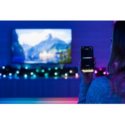 Twinkly - регульована настінна прикраса Різдва LED RGBW GARLAND 50xLED 2,7 м Wi-Fi