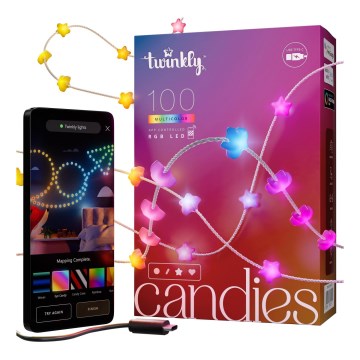 Twinkly - LED RGB Dimbaar Kerst lichtsnoer CANDIES 100xLED 8 m USB Wi-Fi