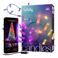 Twinkly - LED RGB Dimbaar kerstsnoer CANDIES 200xLED 14 m USB Wi-Fi