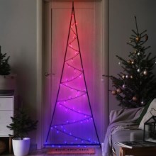 Twinkly - LED RGBW à intensité variable extérieur Sapin de Noël LIGHT TREE 70xLED IP44 Wi-Fi