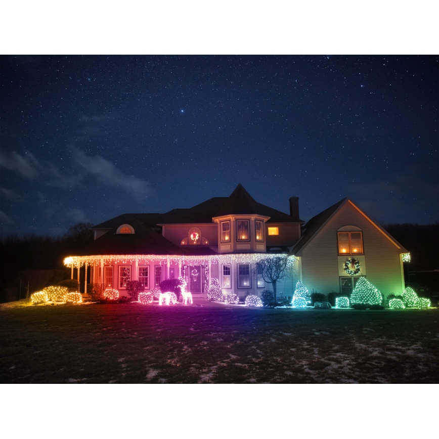 Twinkly - LED RGBW Dimbaar buitenshuis Kerstmis rendier REINGEERS 160xLED IP44 Wi-Fi
