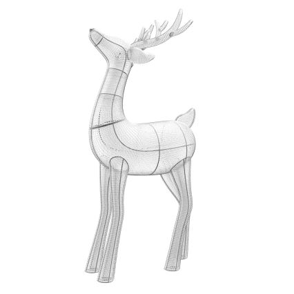 Twinkly - LED RGBW Dimbaar buitenshuis Kerstmis rendier REINGEERS 240xLED IP44 Wi-Fi