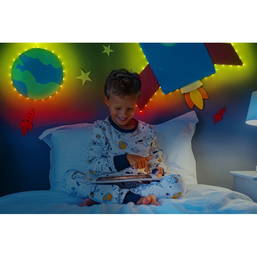 Twinkly TWD060STP-B - Ruban LED RGB  à intensité variable DOTS 60xLED 3 m Wi-Fi USB