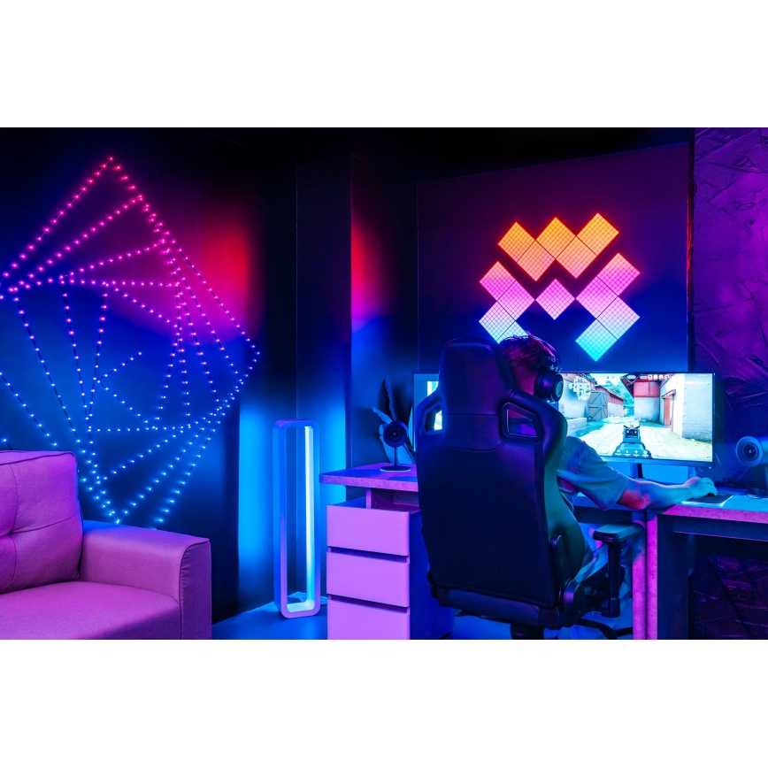 Twinkly - LED RGB Dimbare Kerstlichtsnoer DOTS 60xLED 7 m USB Wi-Fi