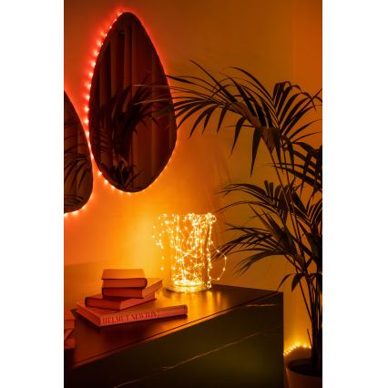Twinkly - LED RGB Dimbare Kerstlichtsnoer DOTS 60xLED 7 m USB Wi-Fi