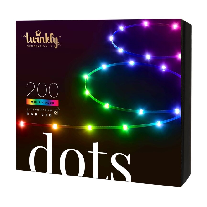 Twinkly -  Ruban LED RGB à intensité variable DOTS 200xLED 10 m IP44 WiFi