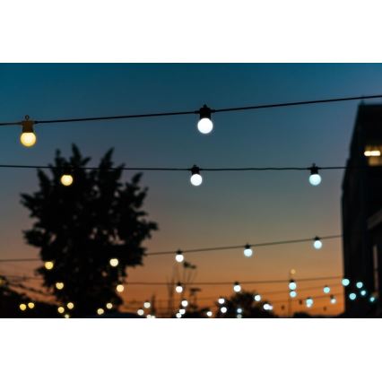 Twinkly - LED Dimbaar buitenshuis Decoratieve lichtsnoer FESTOON 20xLED 14m IP44 Wi-Fi