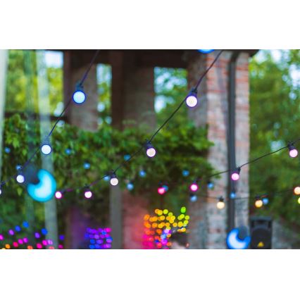 Twinkly - LED RGB Dimbaar buitenshuis Decoratieve lichtsnoer FESTOON 20xLED 14m IP44 Wi-Fi