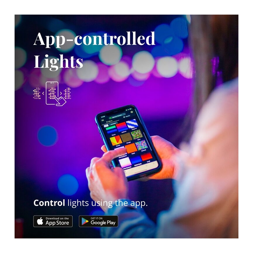 Twinkly - LED RGB Dimbaar buitenshuis Decoratieve lichtsnoer FESTOON 20xLED 14m IP44 Wi-Fi