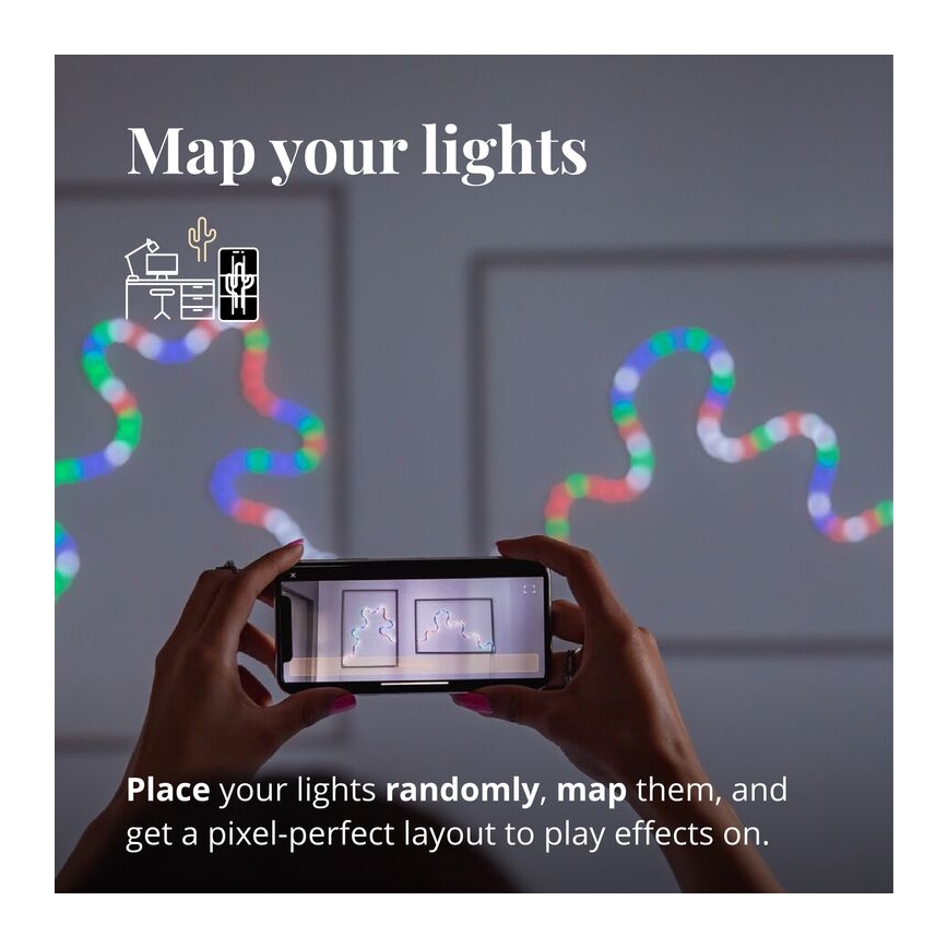 Twinkly - LED RGB Dimbare strip FLEX 200xLED 2 m Wi-Fi