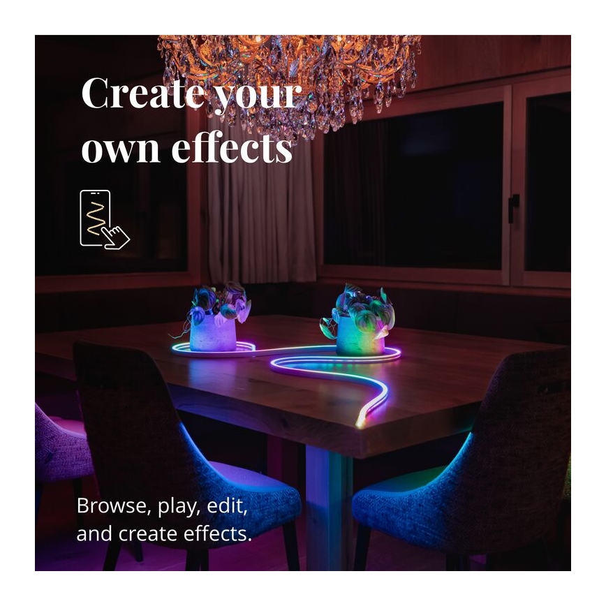 Twinkly - LED RGB Dimbare strip FLEX 200xLED 2 m Wi-Fi