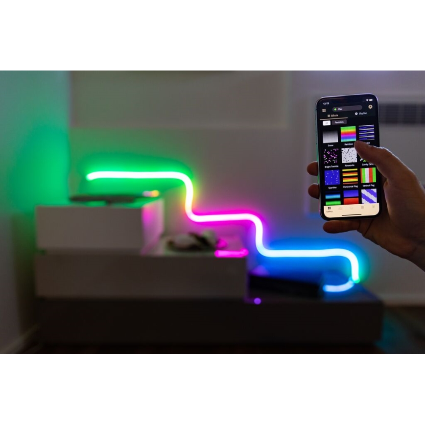 Twinkly - Ruban LED RGB à intensité variable FLEX 300xLED 3 m Wi-Fi