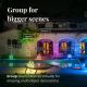 Twinkly - LED RGBW Dimbaar buitenshuis Kerst gordijn ICICLE 190xLED 11,5m IP44 Wi-Fi