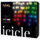 Twinkly - Rideau de Noël LED RGBW à intensité variable extérieur ICICLE 190xLED 11,5m IP44 Wi-Fi