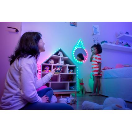 Twinkly - CANDIES RGB-dimbaar LED-lichtsnoer, 200 LEDs, 14 m, USB, Wi‑Fi