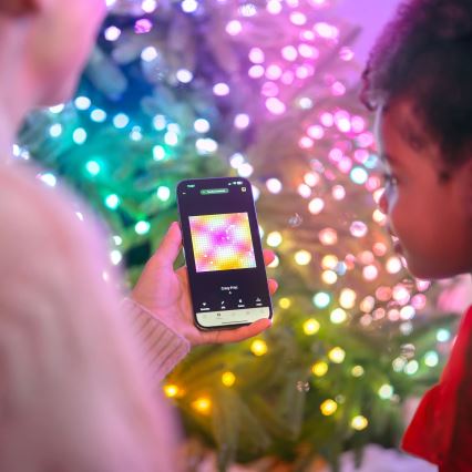 Twinkly - Guirlande de Noël LED RGB à intensité variable CANDIES 200xLED 14 m USB Wi-Fi