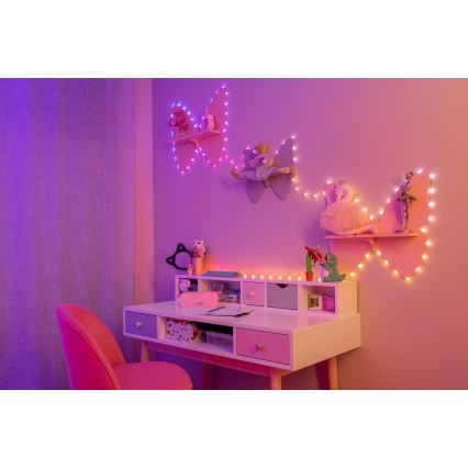 Twinkly - Guirlande de Noël LED RGB à intensité variable CANDIES 100xLED 8 m USB Wi-Fi