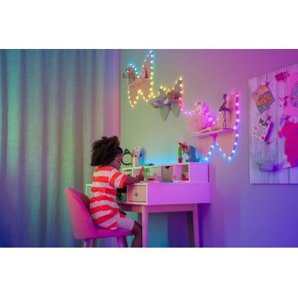 Twinkly - Guirlande LED RGB dimmable CANDIES 200 LED 14 m USB Wi-Fi